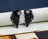 Wing Rhinestone Earrings