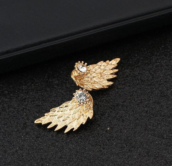 Wing Rhinestone Earrings